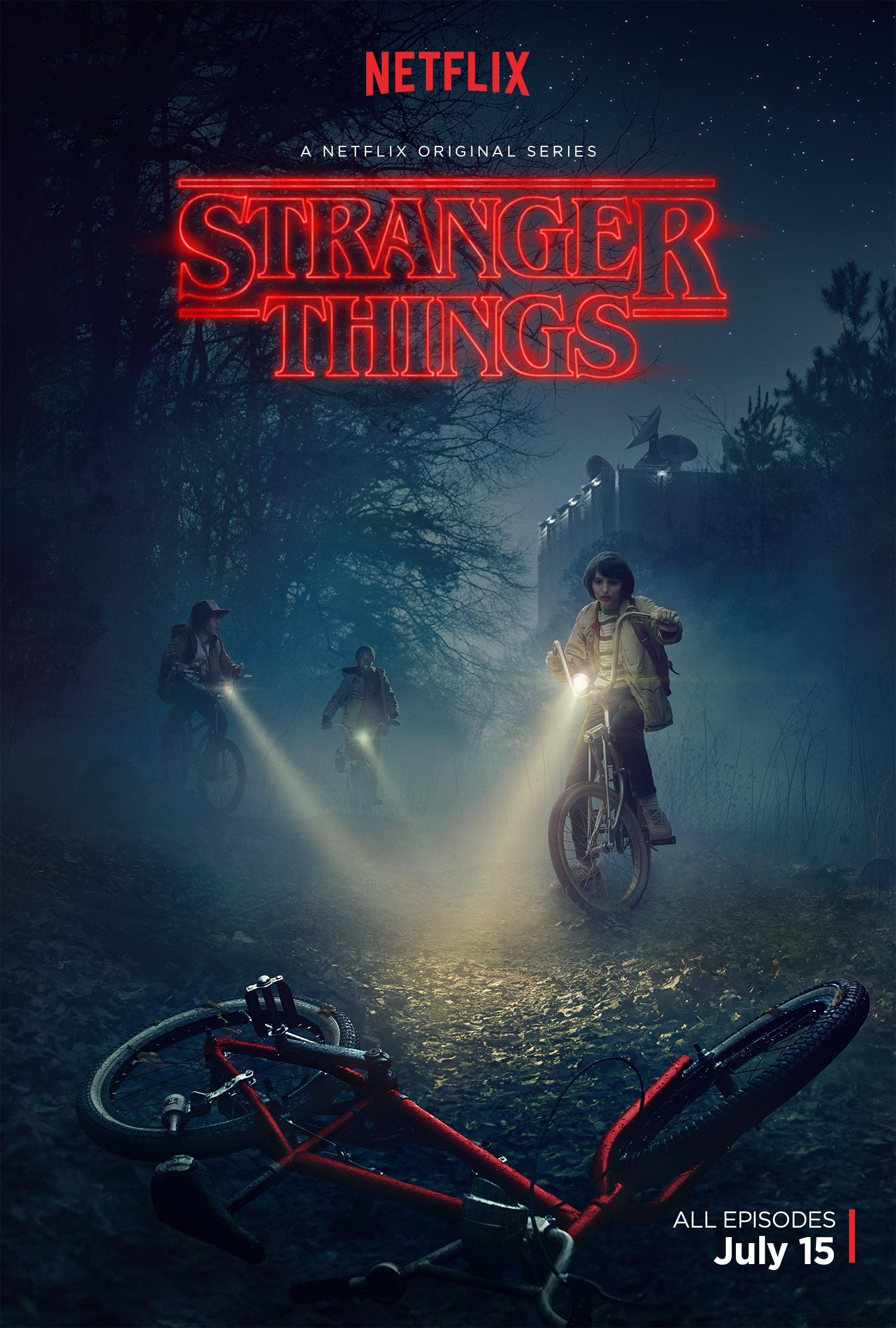 Плакат сериала «Очень странные дела» в стиле первого «Чужого»