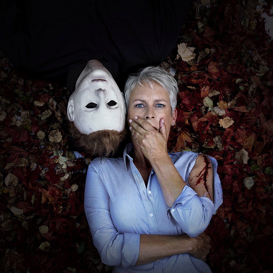 Джейми Ли Кёртис на фото со съёмок 11-й части «Хэллоуина»