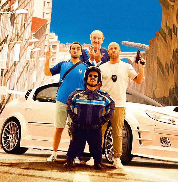 Новые постеры экшен-комедии «Такси 5» от Люка Бессона