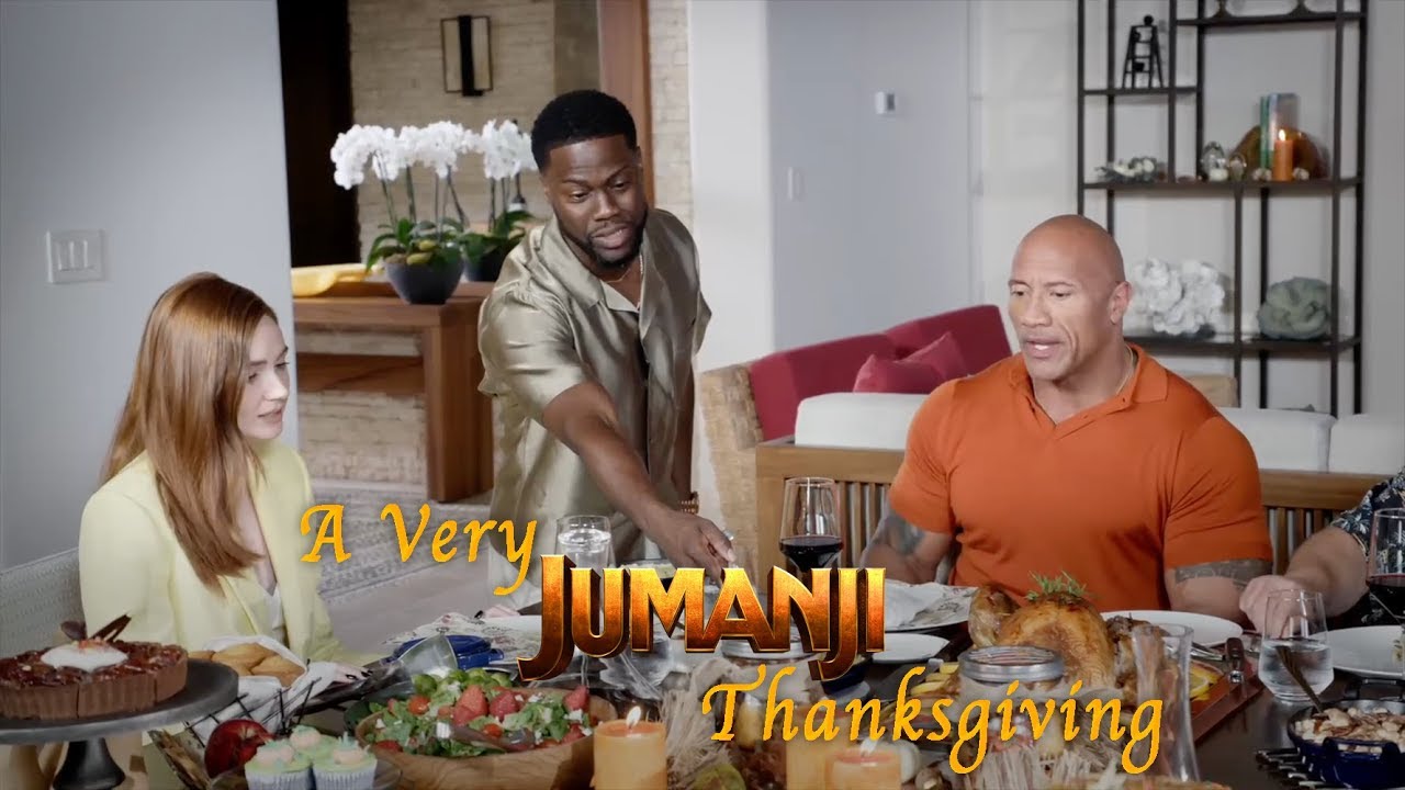 Видео: Звезды «Джуманджи» не позвали Кевина Харта на День благодарения