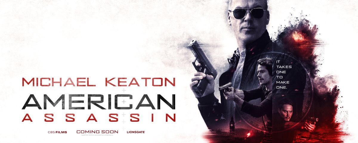Плакат экшен-ленты «Американский убийца» с Майклом Китоном