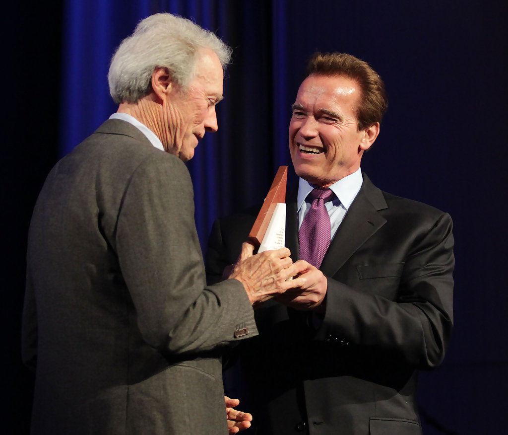 Arnold Schwarzenegger and Clint Eastwood