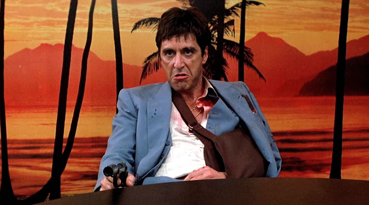 Оливер стоун лицо со шрамом. Тони монтана. Аль пачино 1983. Роберт де ниро лицо со шрамом. Лицо со шрамом – тони монтана (1983).