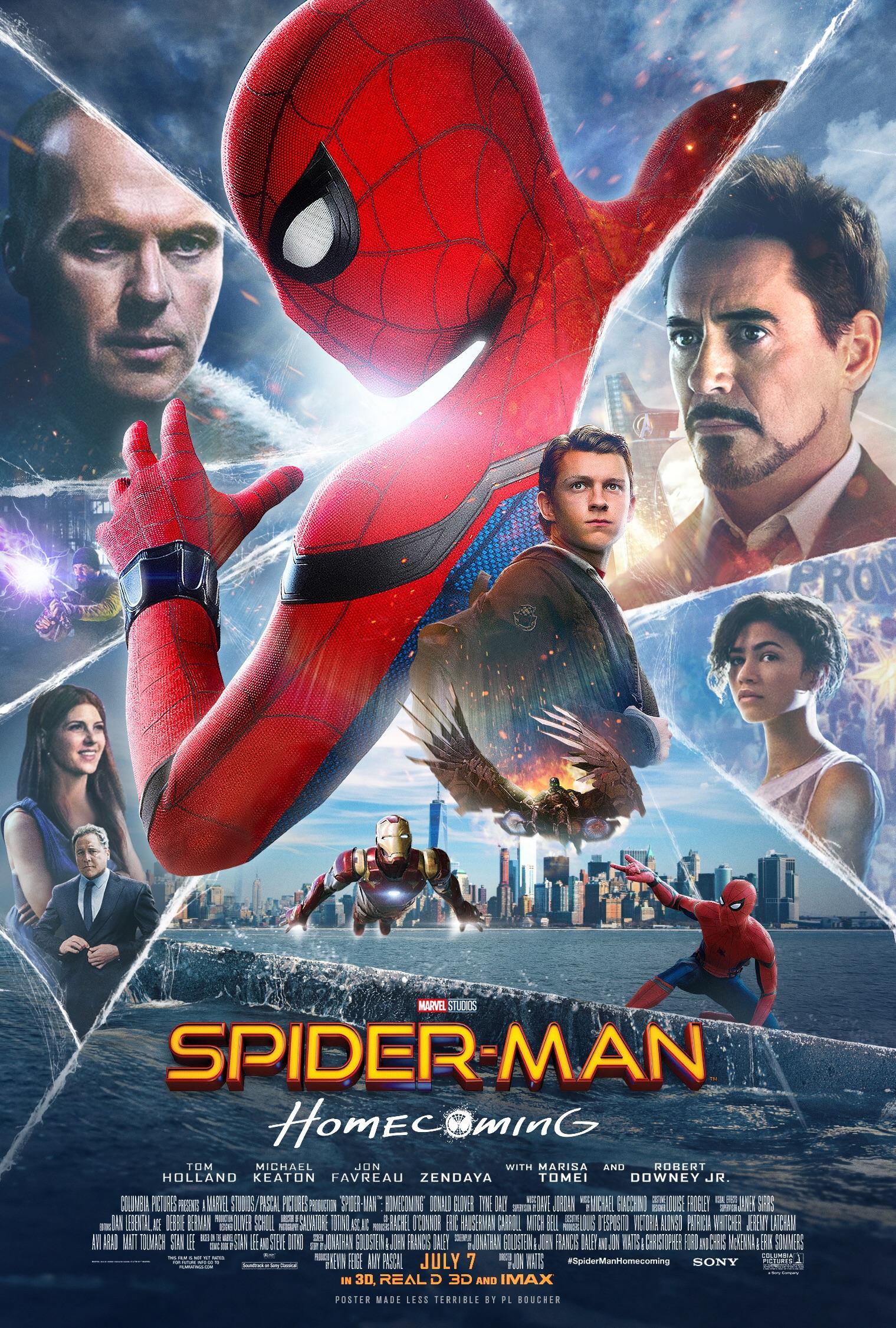 Стильный IMAX-постер экшена «Человек-паук: Возвращение домой»