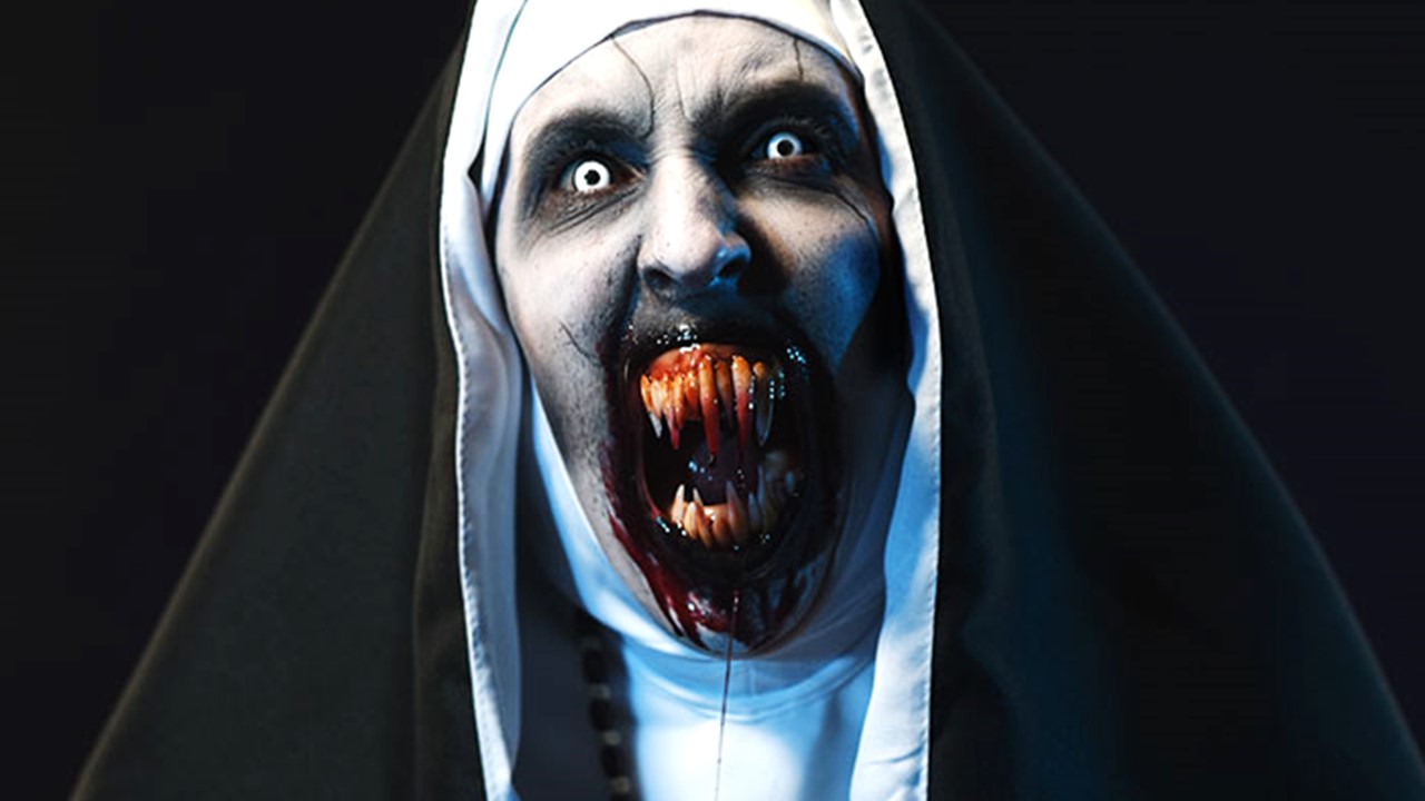 Плакат фильма ужасов «Проклятие монахини» из вселенной «Заклятия»