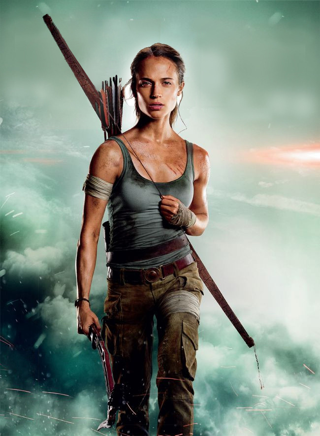 Алисия Викандер на кадре из «Tomb Raider: Лара Крофт»