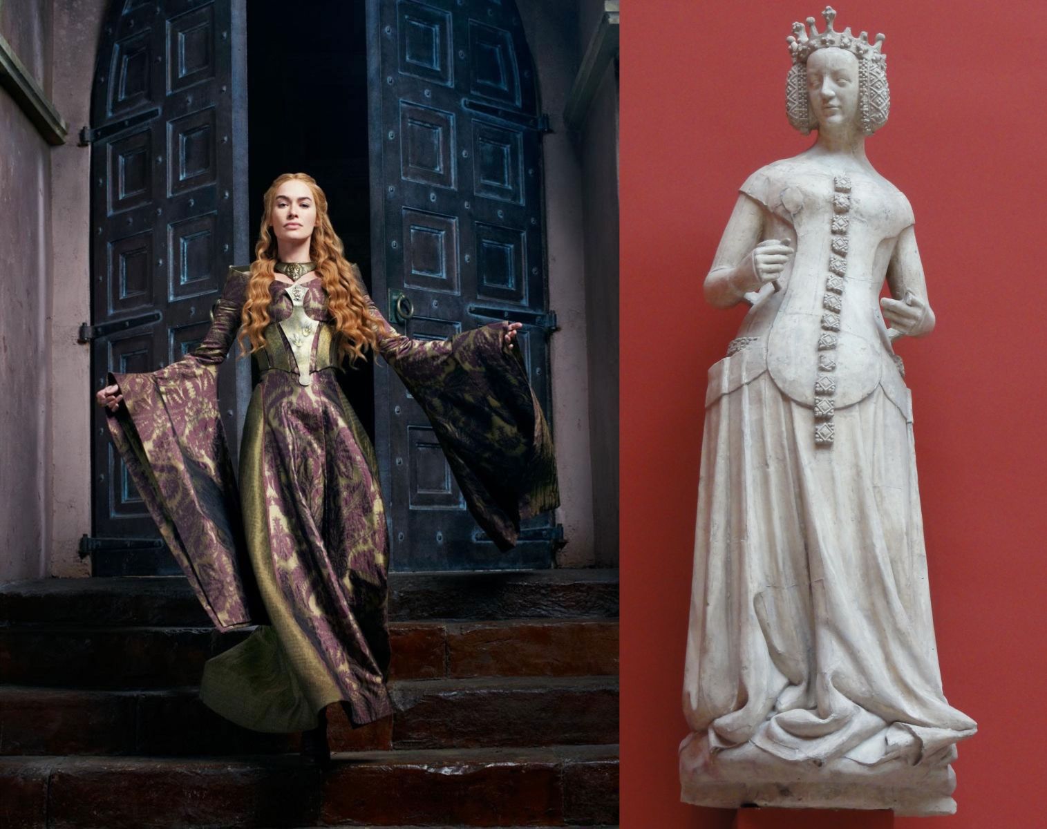 10 исторических. Портрет королевы Изабеллы престолом.