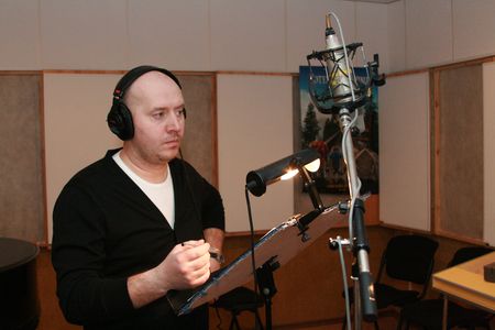 Сергей Бурунов на записи дубляжа мультфильма «Гадкий Я 2» 