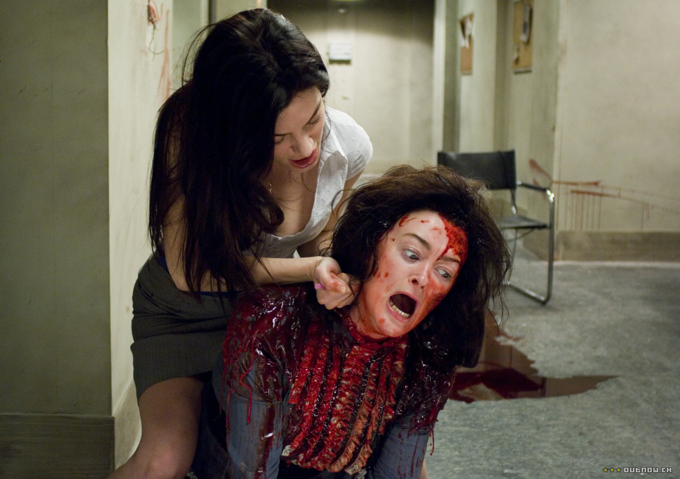 Horror movie strip scenes