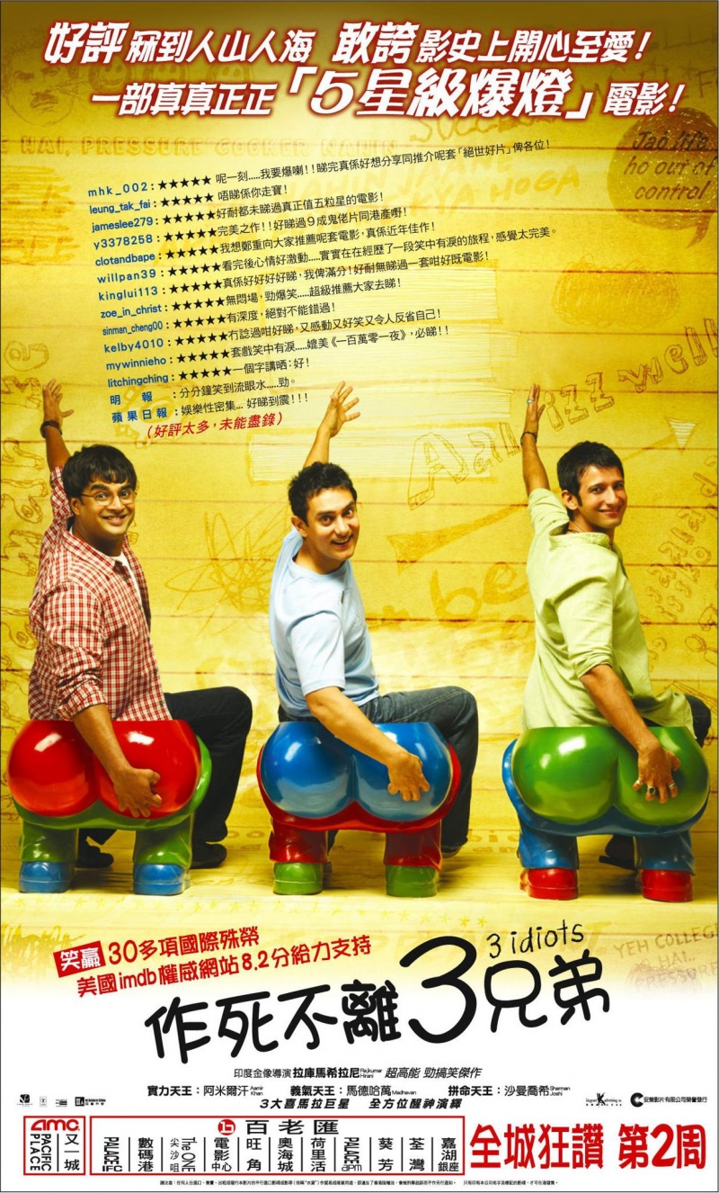 Три идиота (2009) - Постеры - Фильм.ру