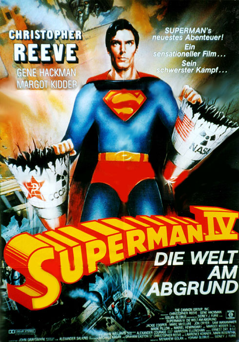 Poster 5 K Filmu Supermen 4 V Poiskah Mira Superman Iv The Quest For Peace 1987