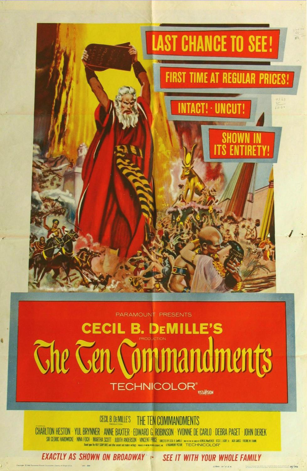 Десять заповедей (1956) — Фильм.ру