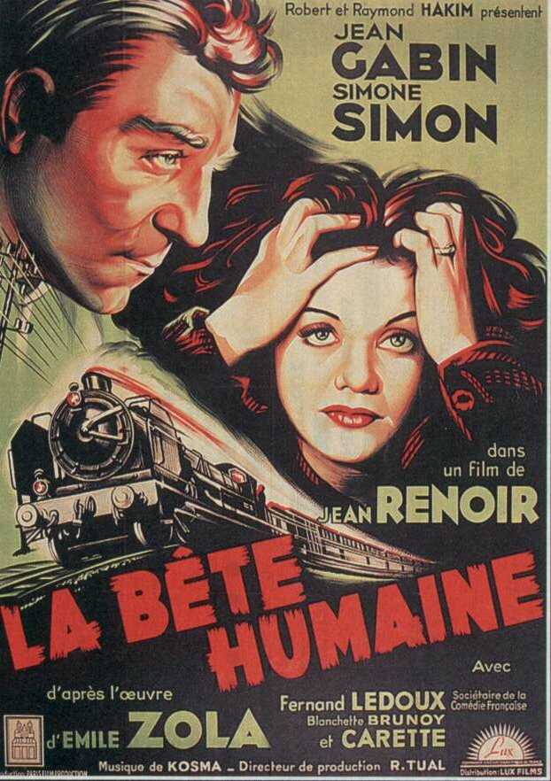 Постер (1) к фильму Человекзверь (La bete humaine, 1938)