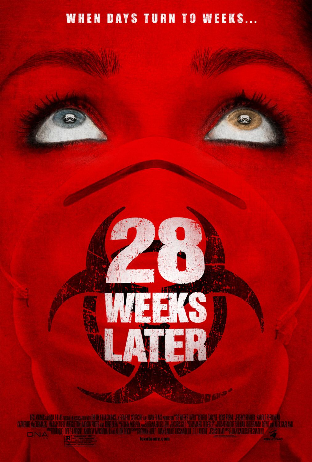 Постер фильма "28 недель спустя" .