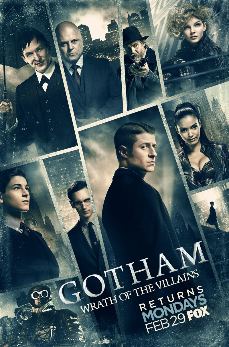 Постер и баннер второй половины второго сезона «Готэма»