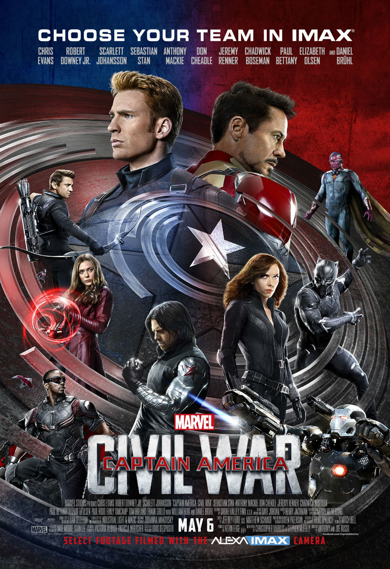 IMAX-постер боевика «Первый мститель: Противостояние»