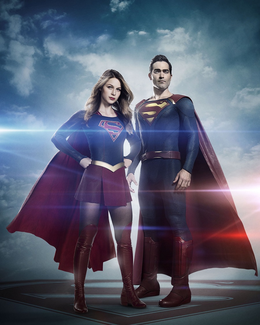 Кадр с Суперменом из 2 сезона «Супергерл»