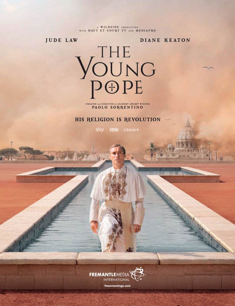 Постер «Молодого папы» с Джудом Лоу
