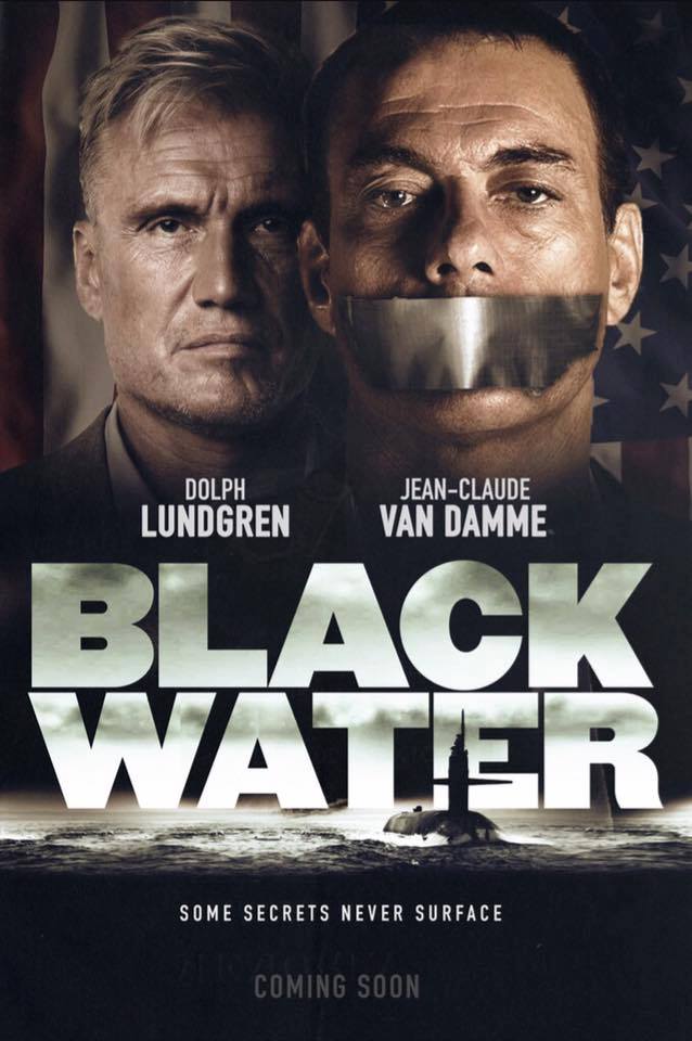 Первый постер «Темных вод» с ван Даммом и Лундгреном