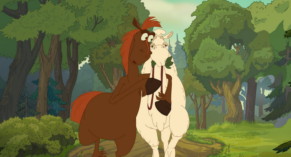 Первые кадры мультфильма "Три богатыря: Ход конем"