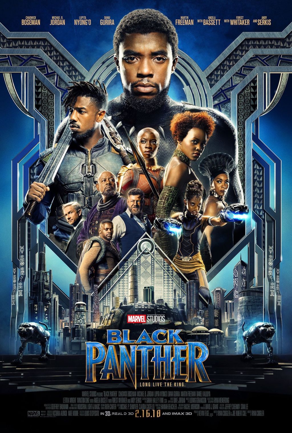 Порция персонажных постеров экшена «Чёрная Пантера» от Marvel
