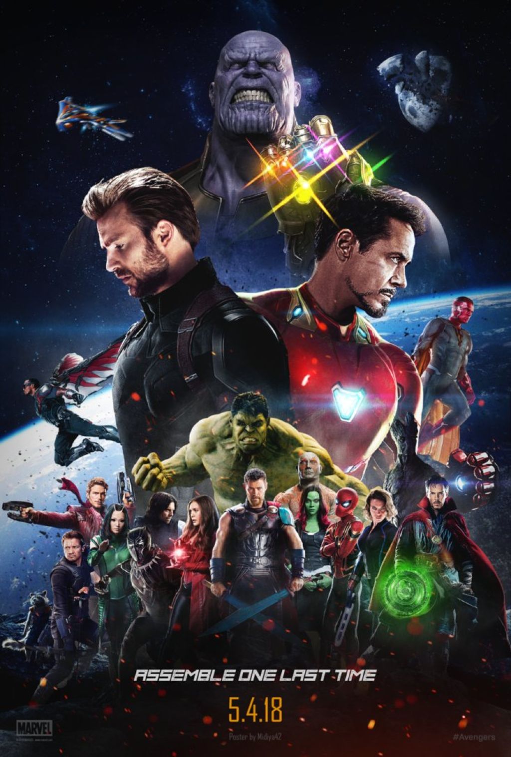Джереми Реннер и Марк Руффало на фото со съемок «Мстителей 4»