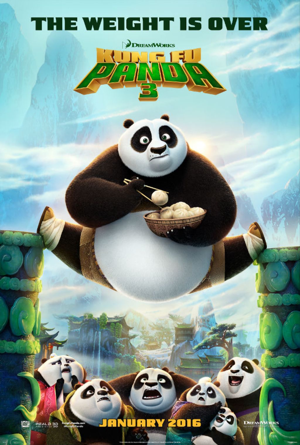 Постер "Кунг-фу панда 3"