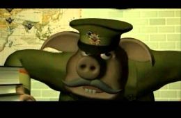 Скриншот из игры «Hogs of War»