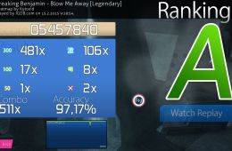 Скриншот из игры «Osu!»