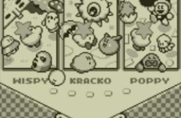Скриншот из игры «Kirby's Pinball Land»