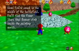 Скриншот из игры «Super Mario 64»