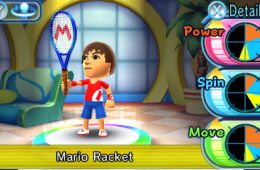 Скриншот из игры «Mario Tennis Open»