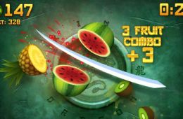 Скриншот из игры «Fruit Ninja»