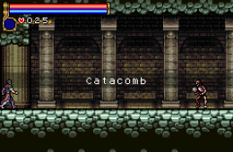 Скриншот из игры «Castlevania: Circle of the Moon»