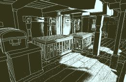 Скриншот из игры «Return of the Obra Dinn»