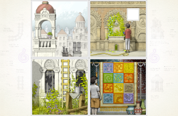 Скриншот из игры «Gorogoa»