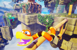 Скриншот из игры «Snake Pass»