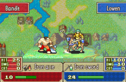 Скриншот из игры «Fire Emblem: The Blazing Blade»