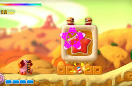Скриншот из игры «Kirby and the Rainbow Curse»