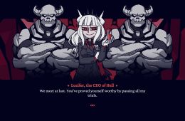 Скриншот из игры «Helltaker»