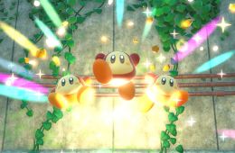 Скриншот из игры «Kirby and the Forgotten Land»