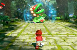 Скриншот из игры «Mario Tennis Aces»