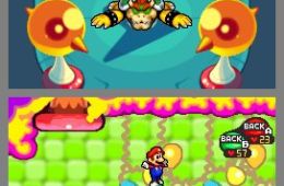 Скриншот из игры «Mario & Luigi: Bowser's Inside Story»