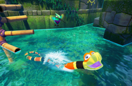 Скриншот из игры «Snake Pass»