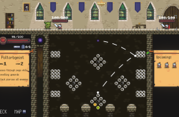 Скриншот из игры «Peglin»