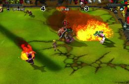Скриншот из игры «Mario Strikers Charged»
