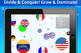 Скриншот из игры «Agar.io»