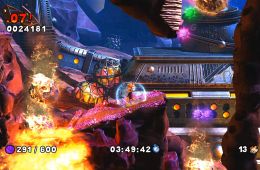 Скриншот из игры «Bubsy: The Woolies Strike Back»
