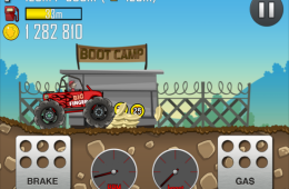 Скриншот из игры «Hill Climb Racing»