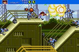 Скриншот из игры «Gunstar Heroes»